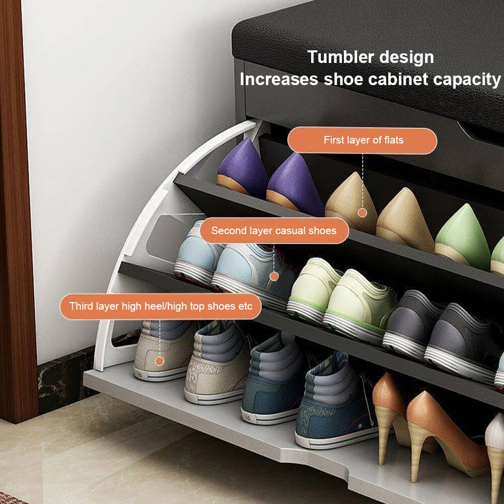 Miniatura 2 de Banco Recibidor De Zapatos Con Cojín